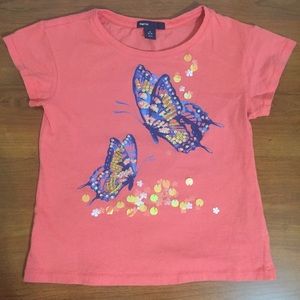 Euc Gap Butterfly embellished Tee